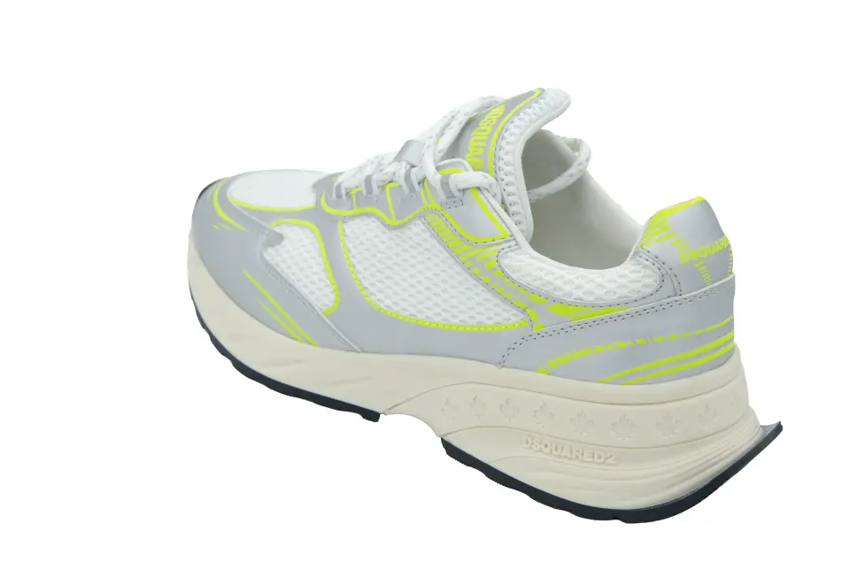Erkek Gri Yeşil Oversize Sneaker
