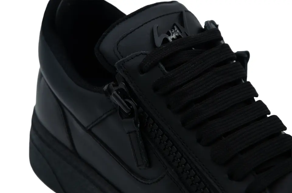 Erkek Siyah Yan Fermuar Detaylı Sneaker