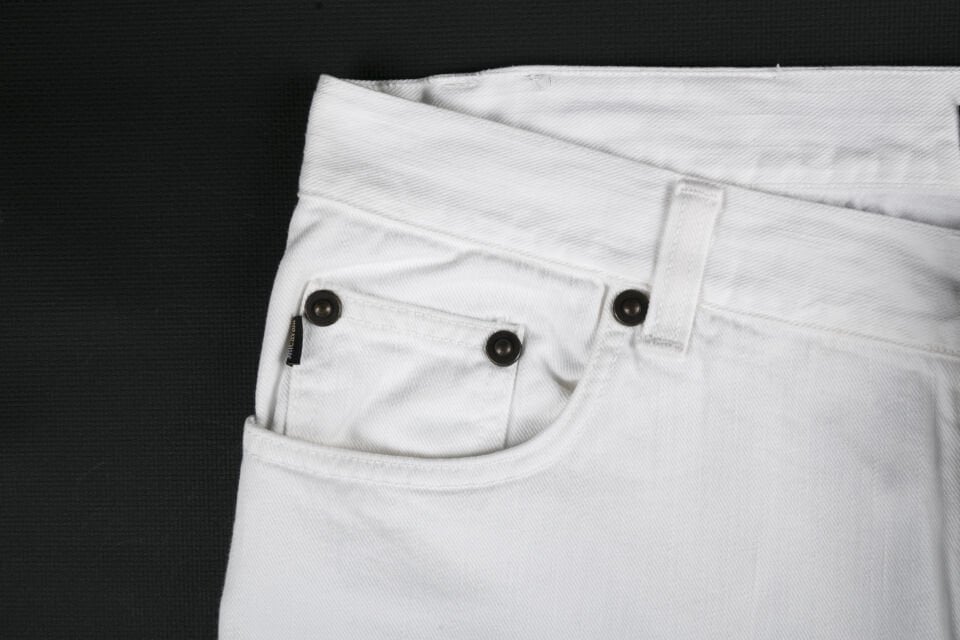 Erkek Beyaz Slim Jean Pantolon