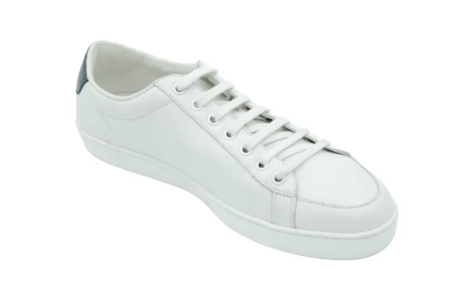 Erkek Beyaz Timsah Desenli Sneaker