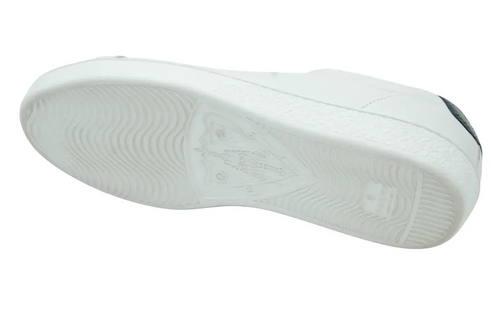 Erkek Beyaz Timsah Desenli Sneaker