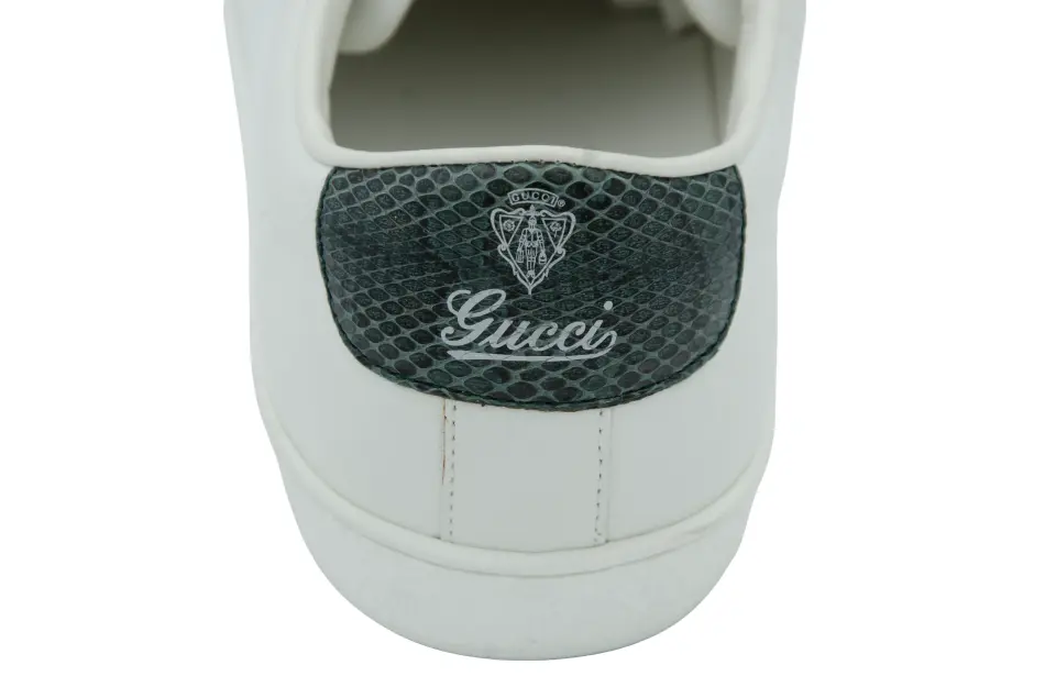 Erkek Beyaz Timsah Desenli Sneaker