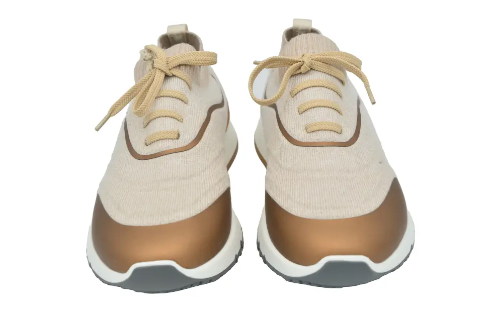 Brunello Cucinelli Bej Kahve Erkek Sneaker