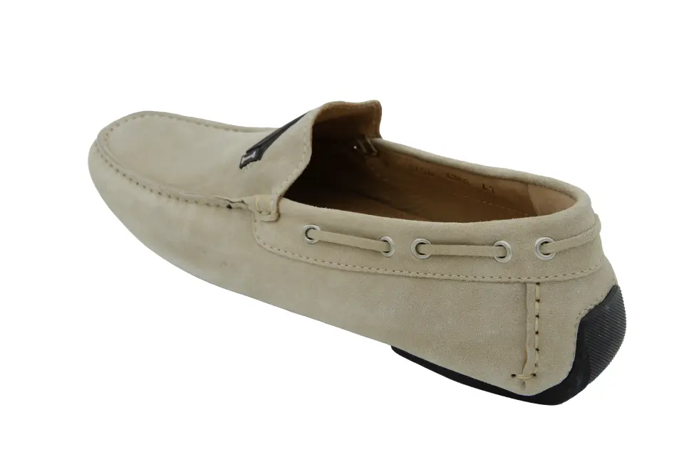 Erkek Krem Süet Loafer