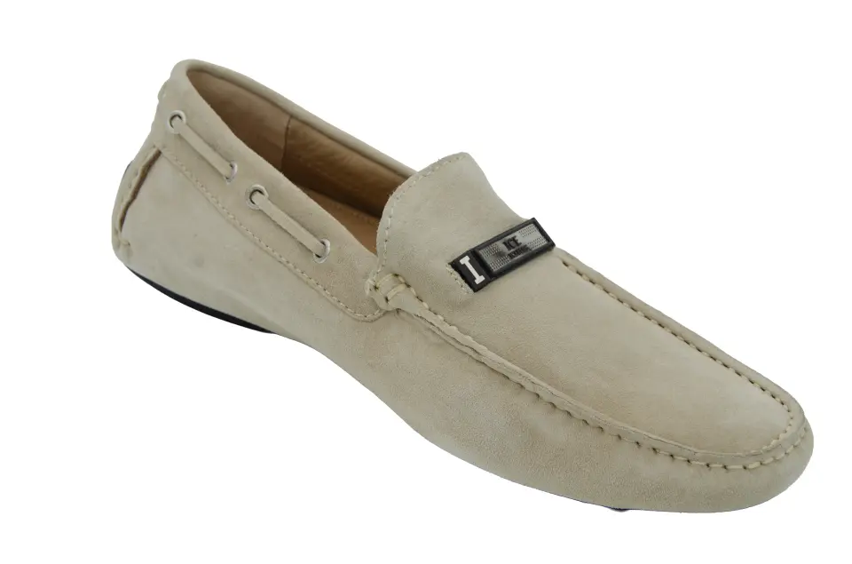 Erkek Krem Süet Loafer