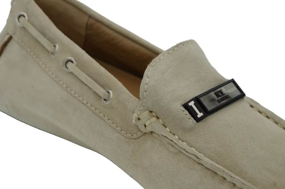 Erkek Krem Süet Loafer