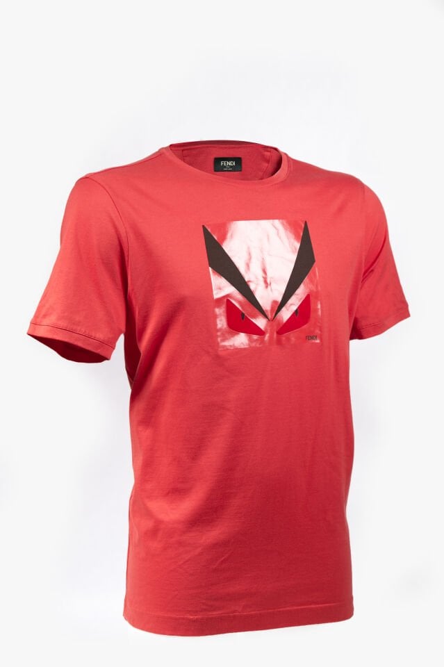 Erkek Kırmızı Bag Bugs Baskılı T-Shirt