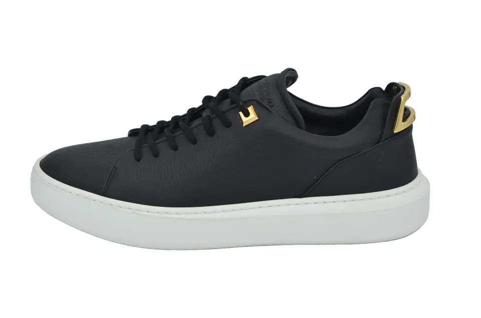 Buscemi Siyah Deri Erkek Sneaker