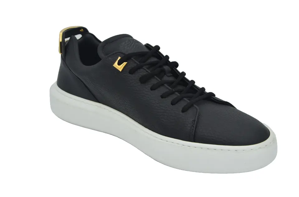 Buscemi Siyah Deri Erkek Sneaker
