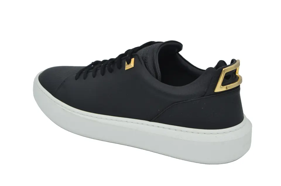 Buscemi Siyah Deri Erkek Sneaker