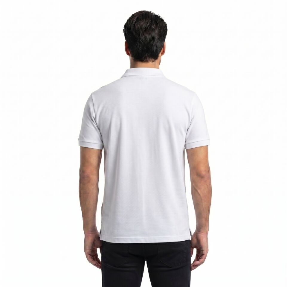 Purple Label Erkek Beyaz Polo Yaka T-Shirt