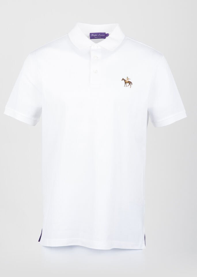 Purple Label Erkek Beyaz Polo Yaka T-Shirt