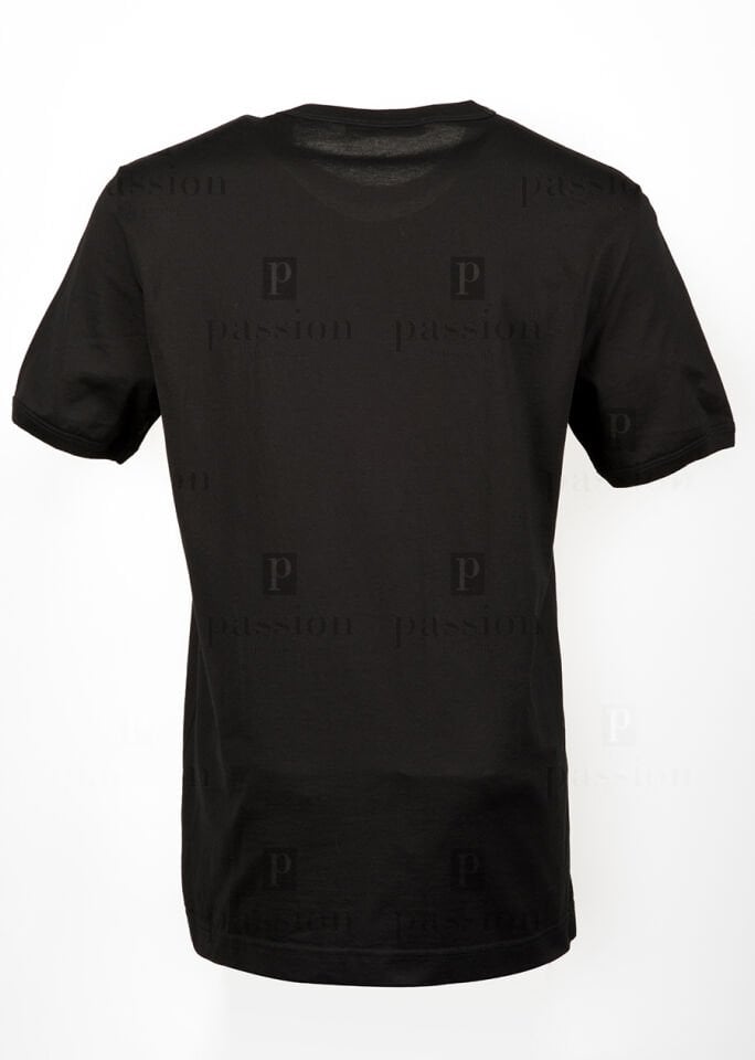Erkek Siyah Eros Nakışlı T-Shirt