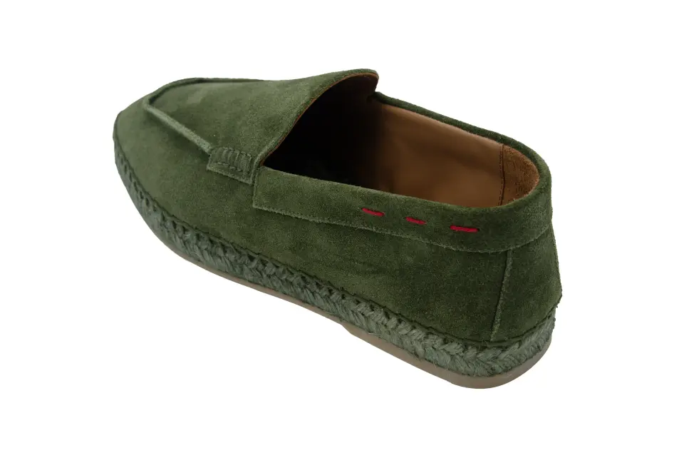 Erkek Haki Süet Loafer