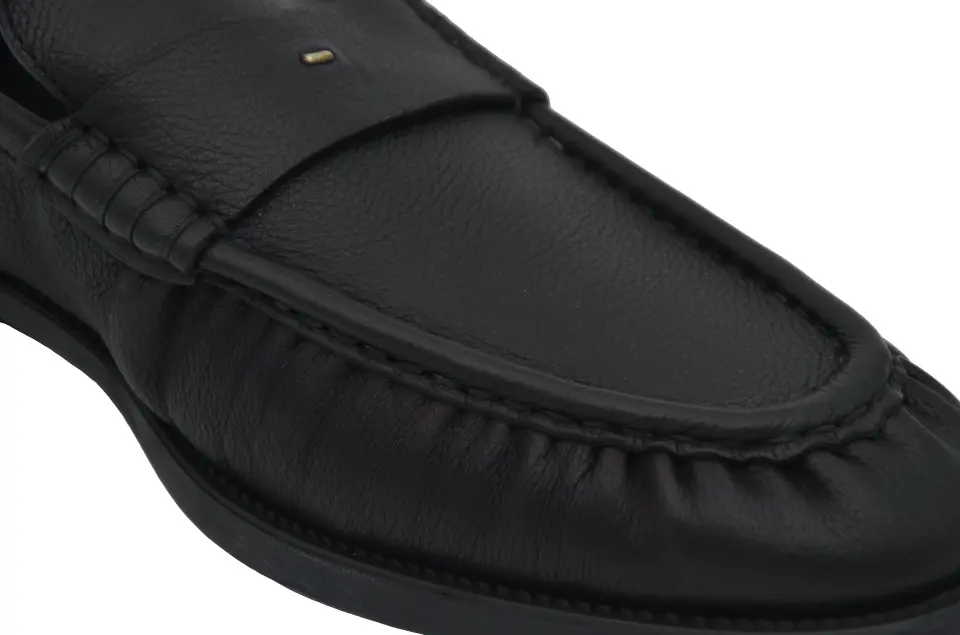 Giuseppe Zanotti Erkek Siyah Deri Loafer