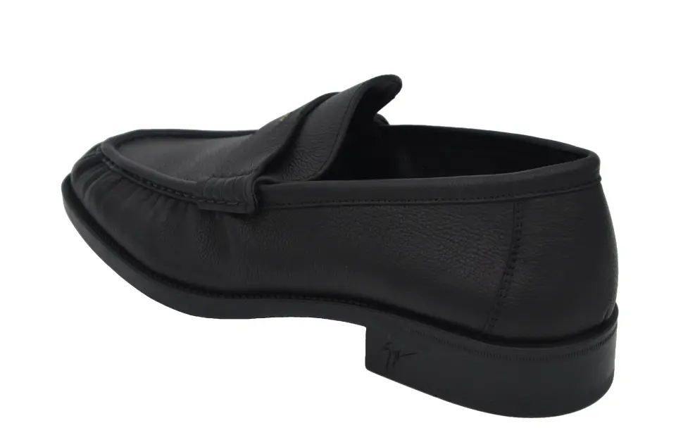 Giuseppe Zanotti Erkek Siyah Deri Loafer