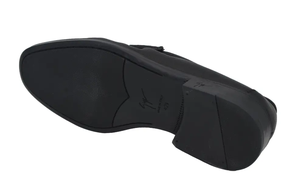 Giuseppe Zanotti Erkek Siyah Deri Loafer