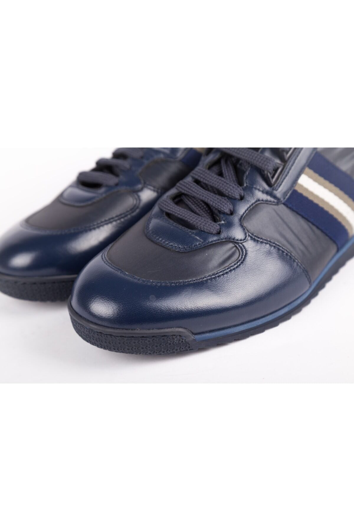 Erkek Siyah Sneakers Lacivert - 7.5