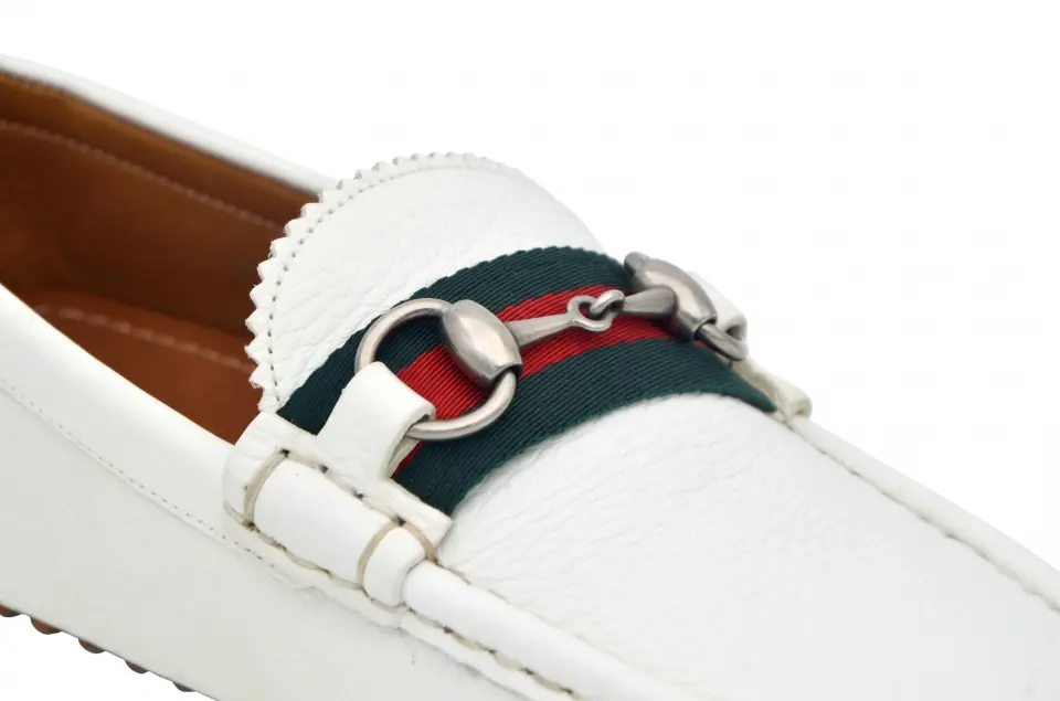 Gucci Erkek Beyaz Loafer