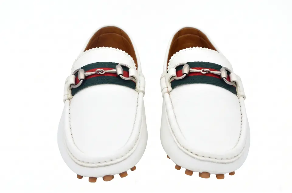 Gucci Erkek Beyaz Loafer