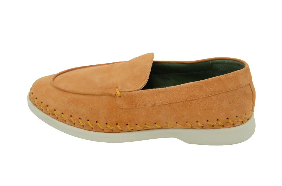 Erkek Hardal Süet Loafer
