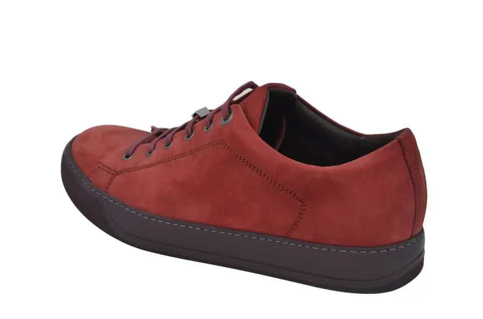 Lanvin Bordo Erkek Deri Sneaker