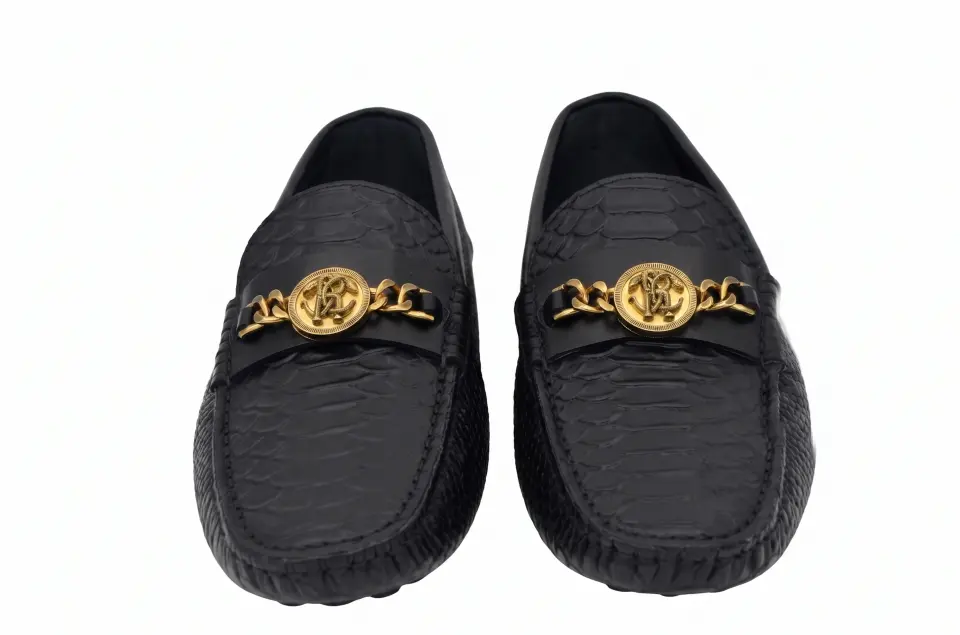 Roberto Cavalli Siyah Erkek Deri Loafer