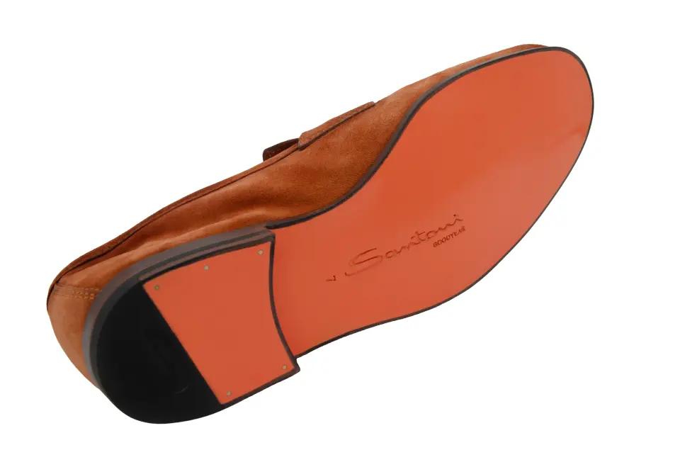 Erkek Kiremit Süet Loafer