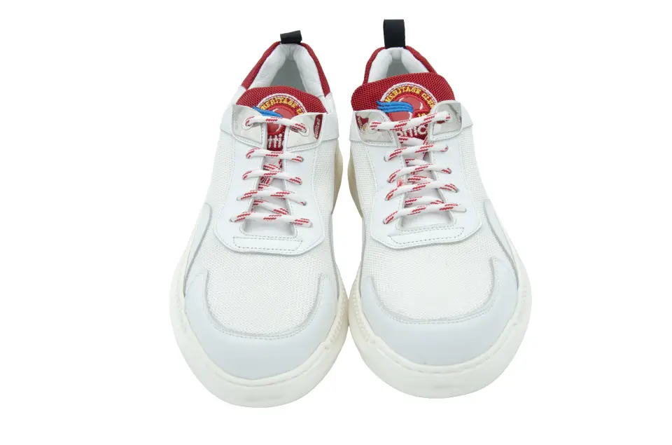 Erkek Beyaz Kırmızı Sneaker