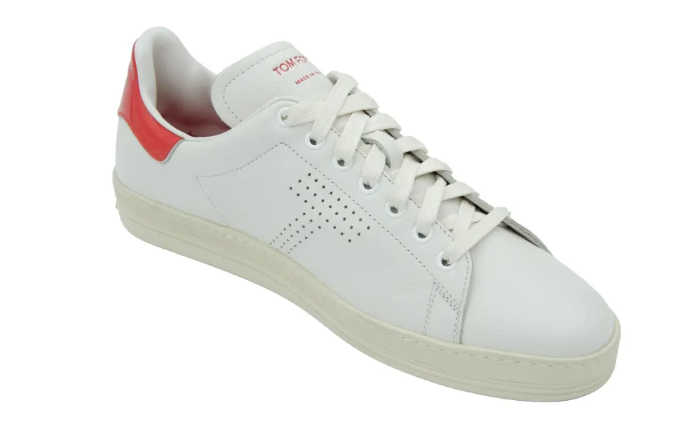 Erkek Beyaz Kırmızı Sneaker