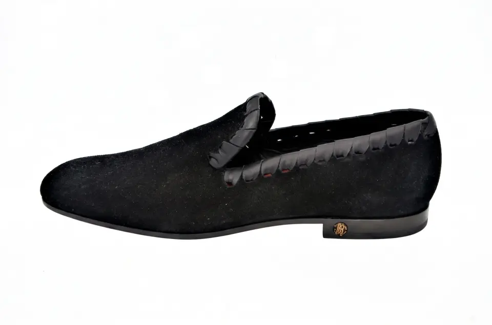 Roberto Cavalli Siyah Erkek Süet Loafer