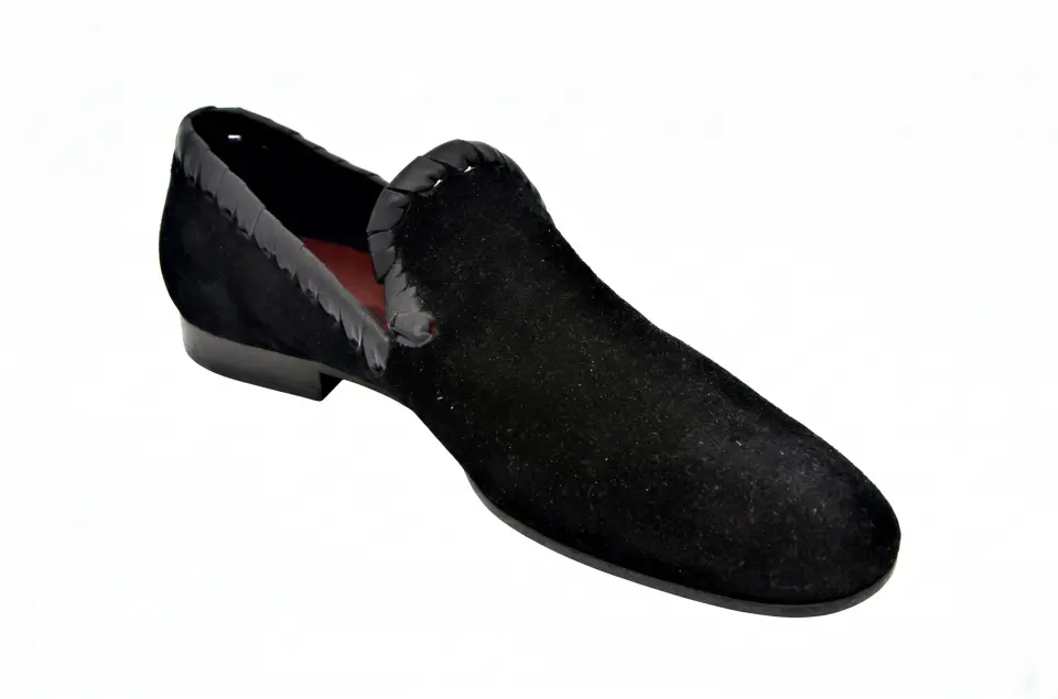 Roberto Cavalli Siyah Erkek Süet Loafer