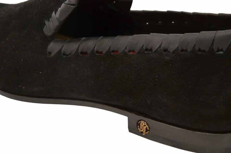 Roberto Cavalli Siyah Erkek Süet Loafer