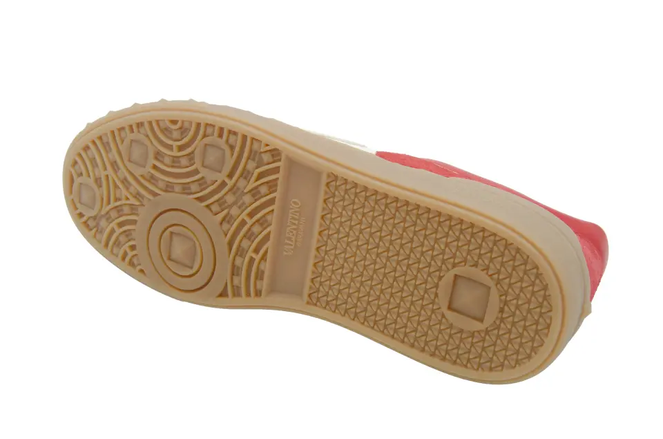 Erkek Kırmızı Süet Zımba Detaylı Sneaker