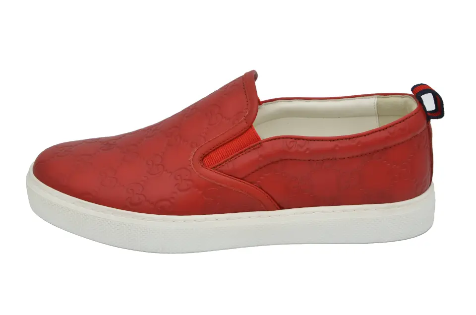 Gucci Kırmızı Deri Erkek Loafer