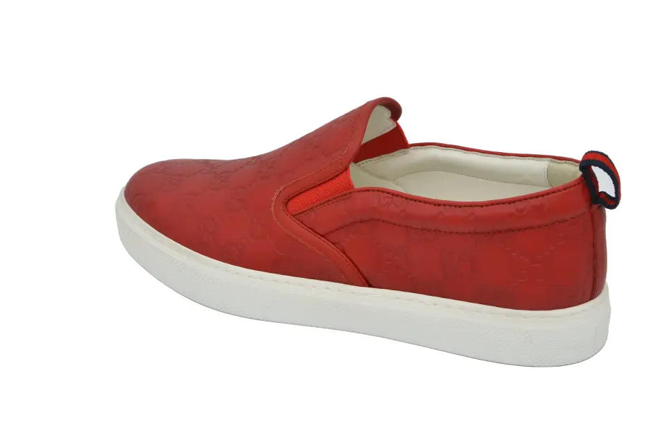 Gucci Kırmızı Deri Erkek Loafer