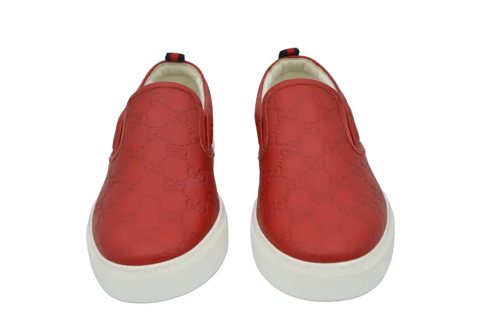 Gucci Kırmızı Deri Erkek Loafer