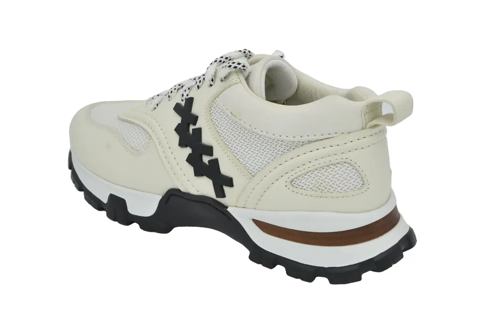 Ermenegildo Zegna Krem Erkek Sneaker