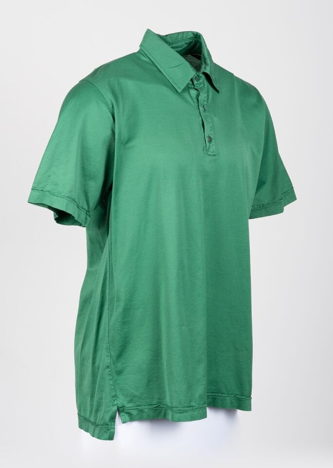 Erkek Yeşil Merserize Polo Yaka T-Shirt