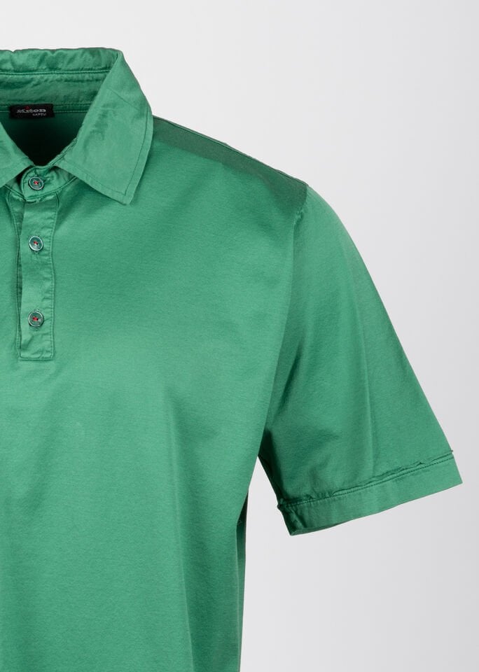 Erkek Yeşil Merserize Polo Yaka T-Shirt
