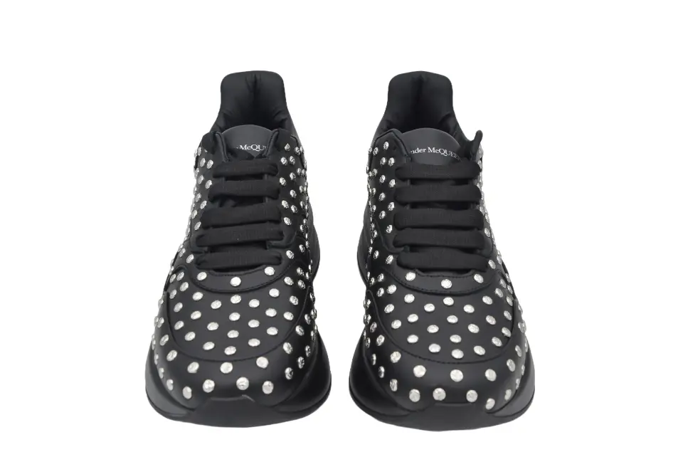 Erkek Siyah Zımba Detaylı Sneaker