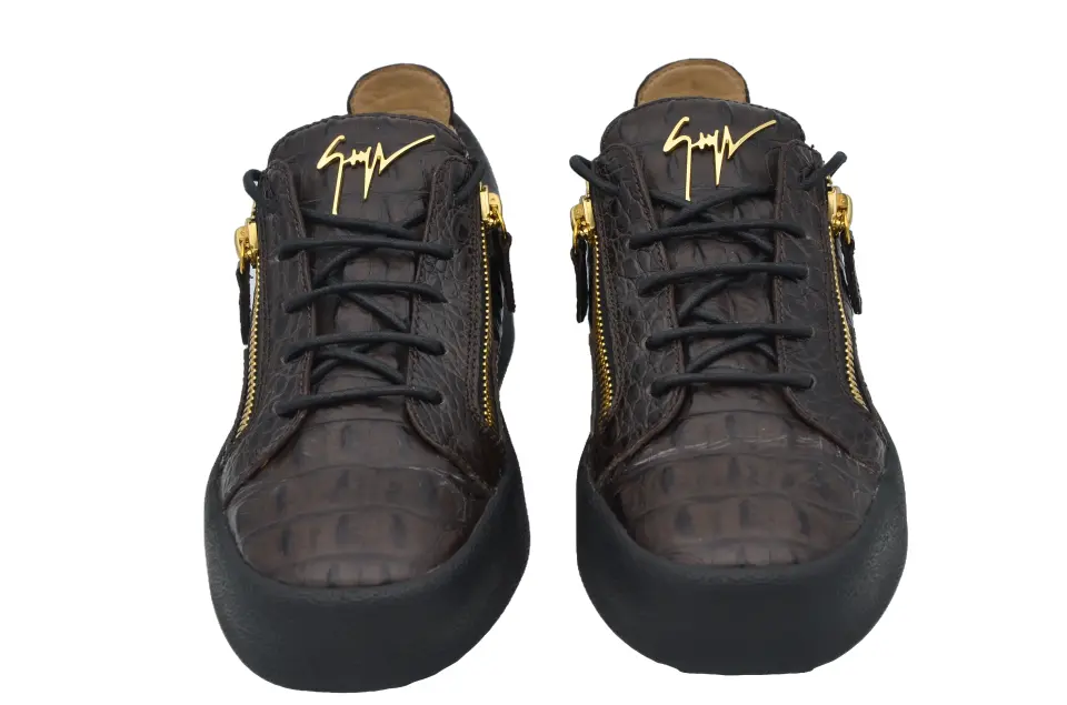 Giuseppe Zanotti Kahverengi Erkek Deri Sneaker