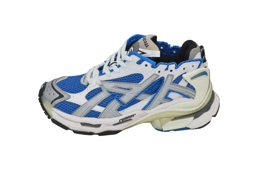 Erkek Beyaz Mavi Gri Sneaker