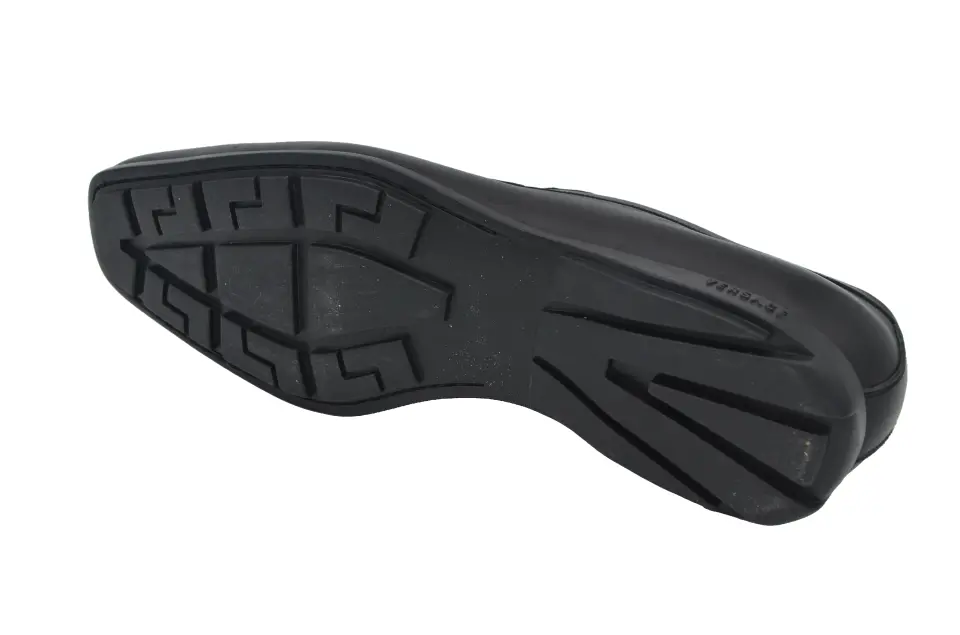 Versace Erkek Siyah Deri Loafer