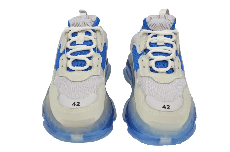 Erkek Beyaz Mavi Sneaker