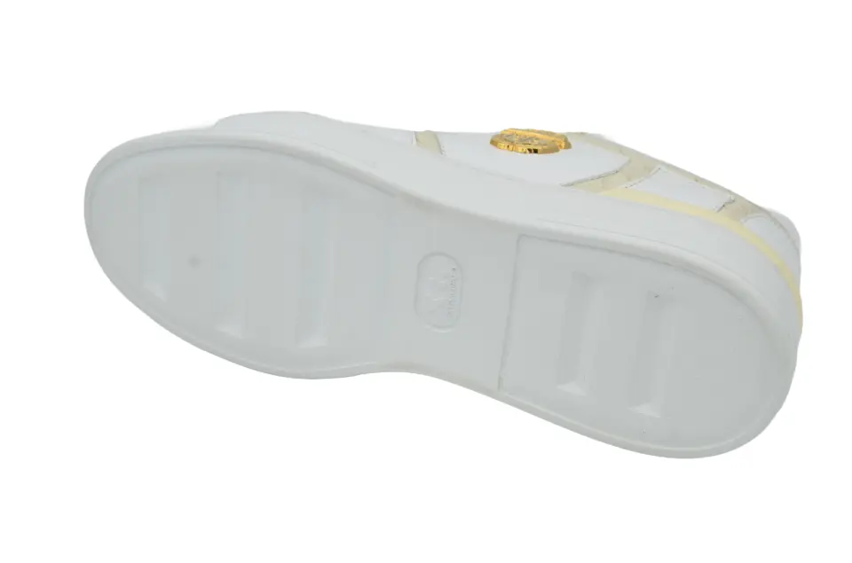 Erkek Timsah Desenli Deri Sneaker