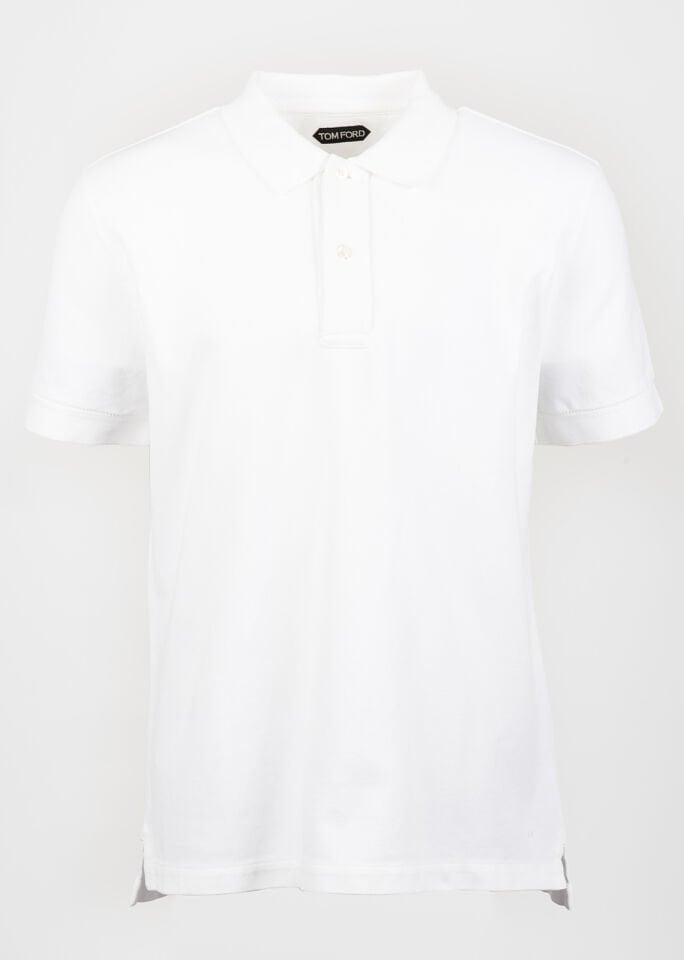 Erkek Beyaz Polo Yaka T-Shirt