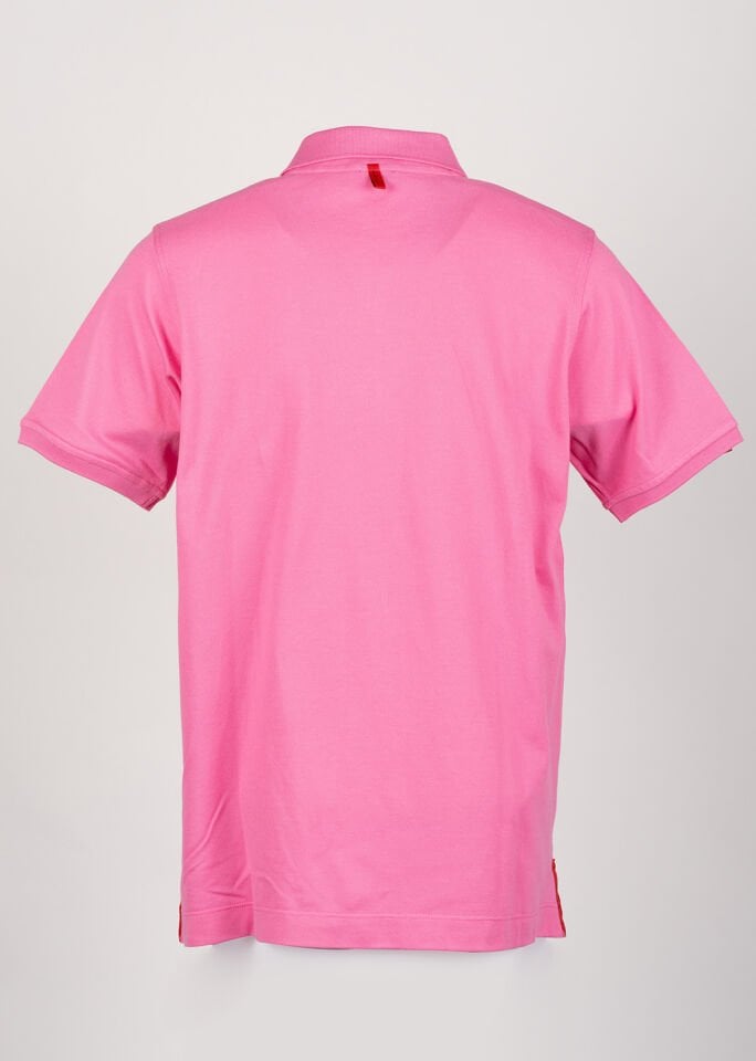Erkek Pembe Çıtçıt Düğmeli Polo Yaka T-Shirt