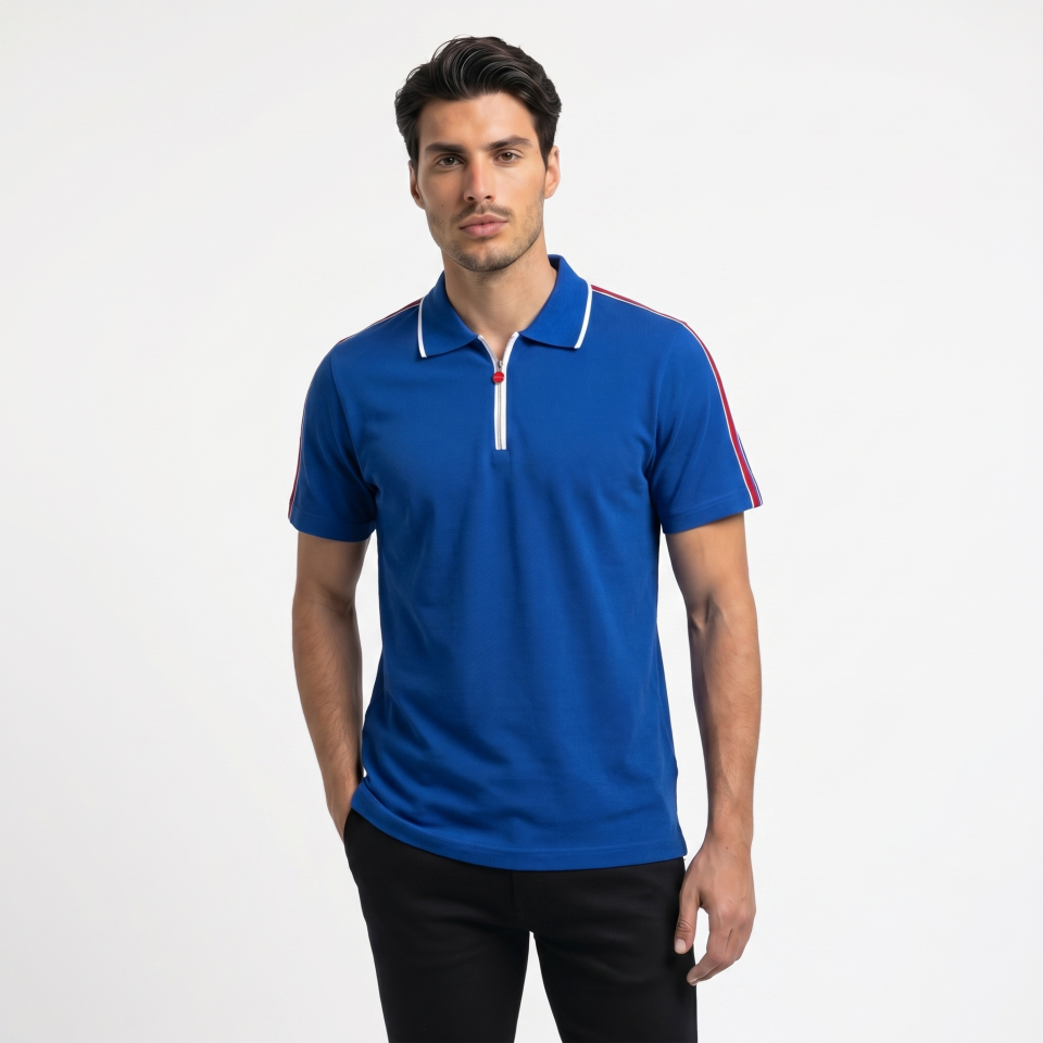 Fermuar Kapama Detaylı T-shirt