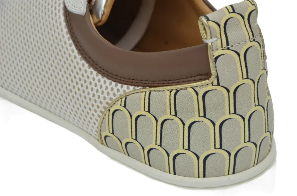 Erkek Beyaz Kırmızı Kahve Sneaker
